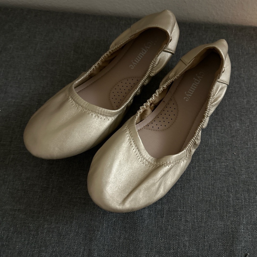 Gold Women's Ballet Flats